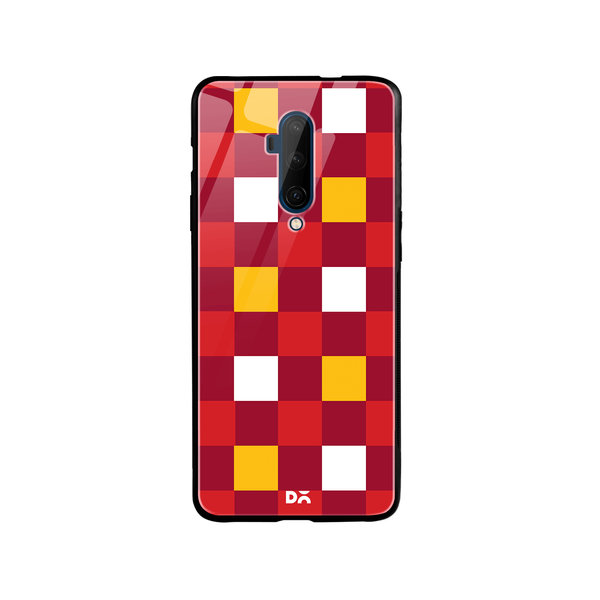 

DailyObjects Quartet Checks 2 Glass Case Cover For OnePlus 7T Pro