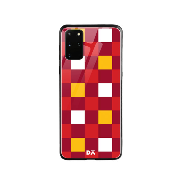

DailyObjects Quartet Checks 2 Glass Case Cover For Samsung Galaxy S20 Plus