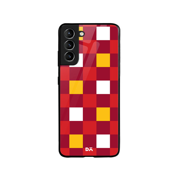 

DailyObjects Quartet Checks 2 Glass Case Cover For Samsung Galaxy S21