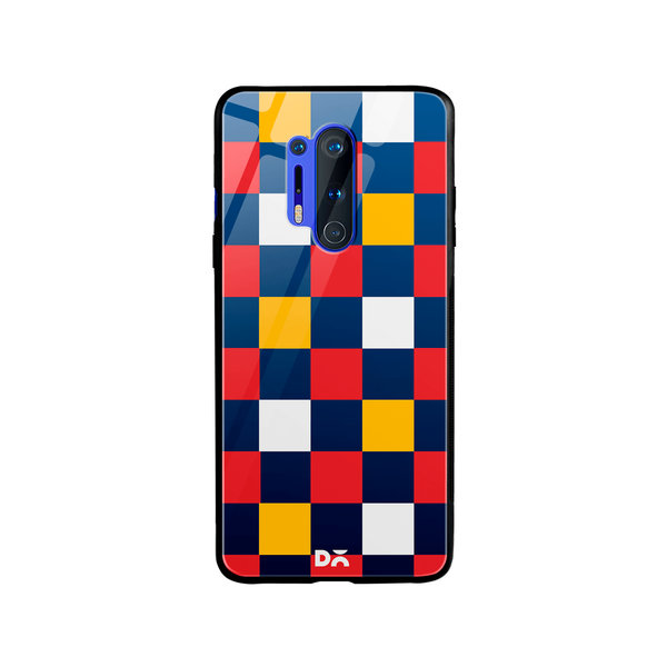

DailyObjects Quartet Checks 3 Glass Case Cover For OnePlus 8 Pro