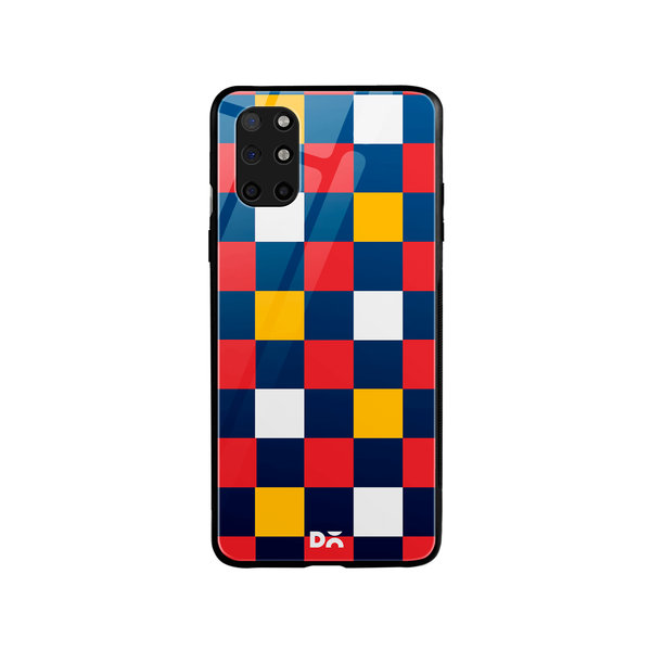 

DailyObjects Quartet Checks 3 Glass Case Cover For OnePlus 8T