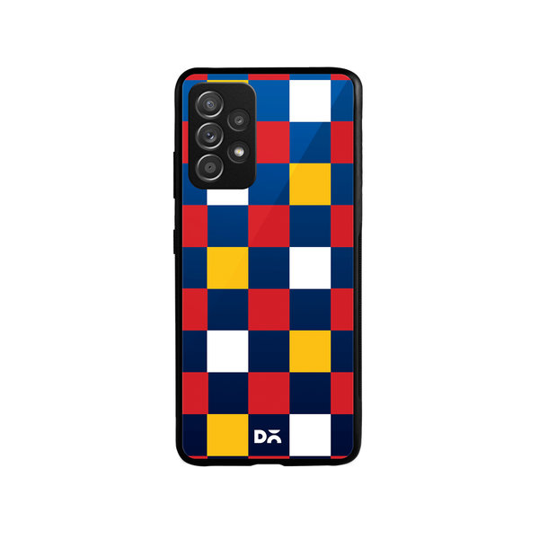 

DailyObjects Quartet Checks 3 Glass Case Cover For Samsung Galaxy A52