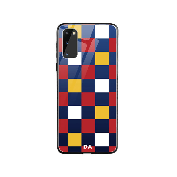 

DailyObjects Quartet Checks 3 Glass Case Cover For Samsung Galaxy S20
