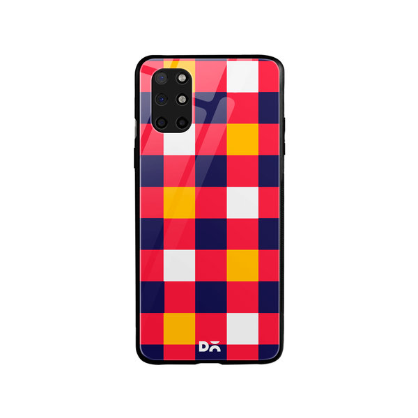 

DailyObjects Quartet Checks 4 Glass Case Cover For OnePlus 8T