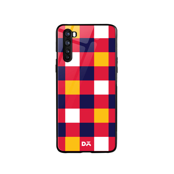 

DailyObjects Quartet Checks 4 Glass Case Cover For OnePlus Nord