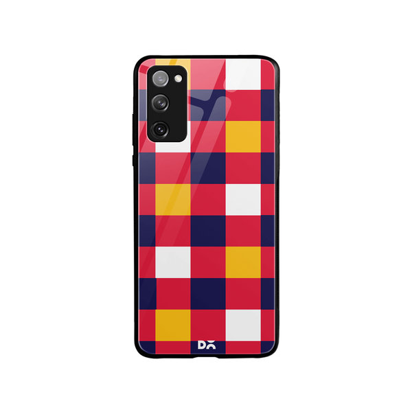 

DailyObjects Quartet Checks 4 Glass Case Cover For Samsung Galaxy S20 FE