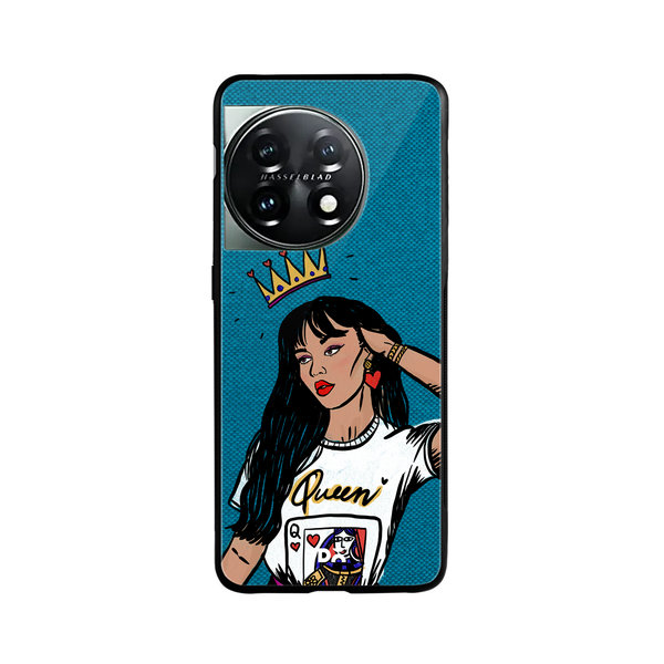 

DailyObjects Queen Babe Glass Case Cover For OnePlus 11 5G