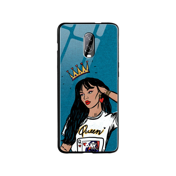 

DailyObjects Queen Babe Glass Case Cover For OnePlus 7