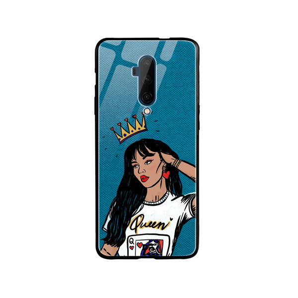 

DailyObjects Queen Babe Glass Case Cover For OnePlus 7T Pro