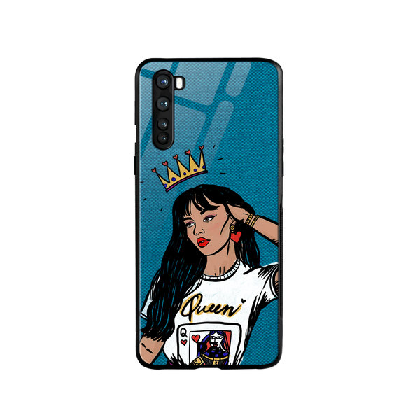 DailyObjects Queen Babe Glass Case Cover For OnePlus Nord