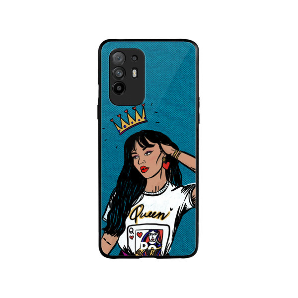 

DailyObjects Queen Babe Glass Case Cover For Oppo F19 Pro Plus