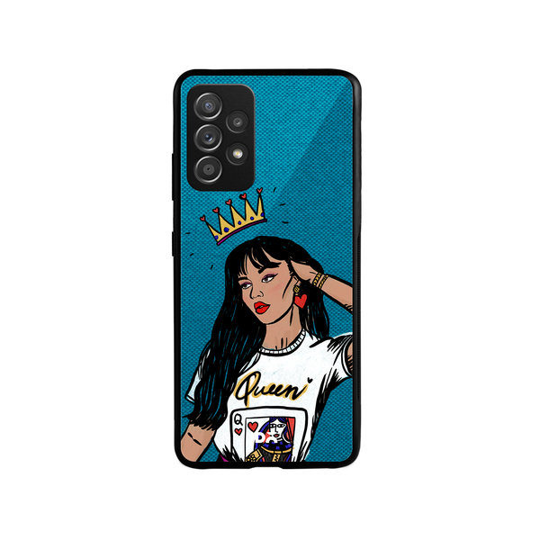

DailyObjects Queen Babe Glass Case Cover For Samsung Galaxy A73