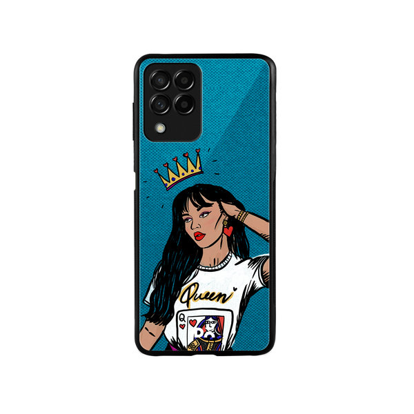 

DailyObjects Queen Babe Glass Case Cover For Samsung Galaxy M53
