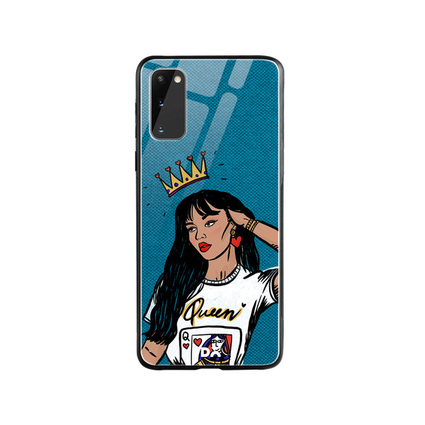 

DailyObjects Queen Babe Glass Case Cover For Samsung Galaxy S20