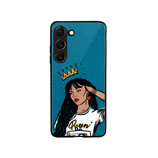 

DailyObjects Queen Babe Glass Case Cover For Samsung Galaxy S23 Plus