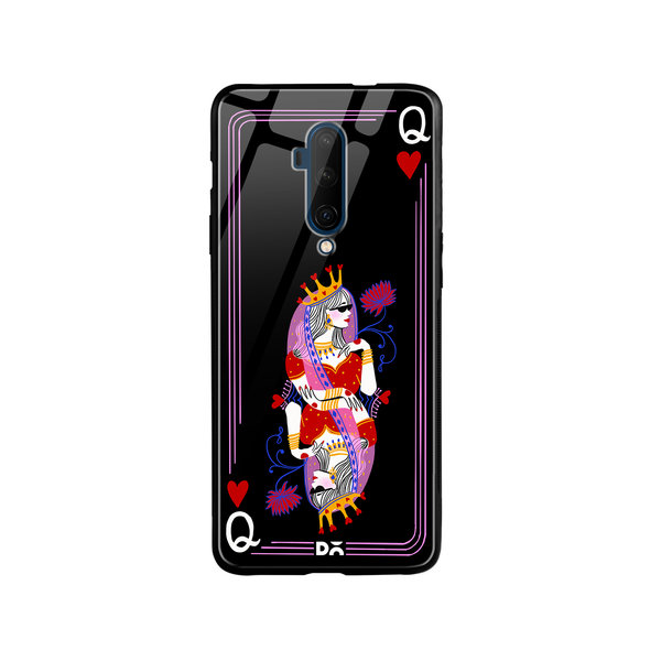 

DailyObjects Queen Of Hearts Glass Case Cover For OnePlus 7T Pro