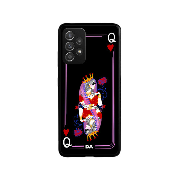 

DailyObjects Queen Of Hearts Glass Case Cover For Samsung Galaxy A53