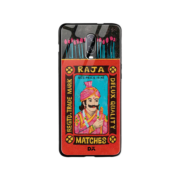 

DailyObjects Raja Matchbox Glass Case Cover For OnePlus 7