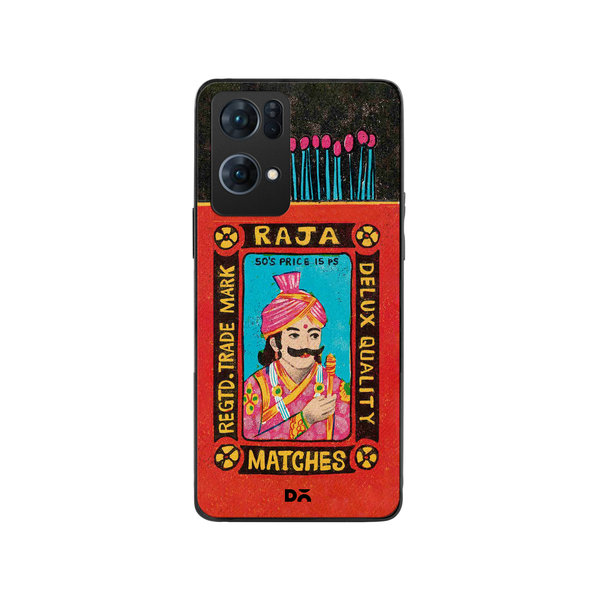

DailyObjects Raja Matchbox Glass Case Cover For Oppo Reno 7 Pro