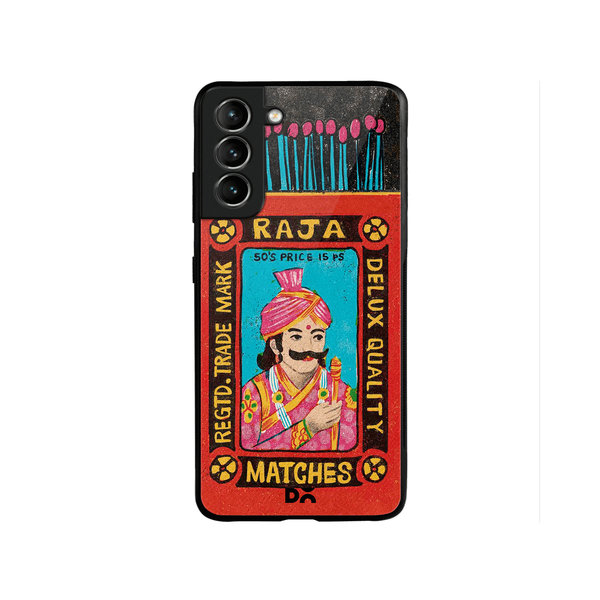 

DailyObjects Raja Matchbox Glass Case Cover For Samsung Galaxy S22 Plus