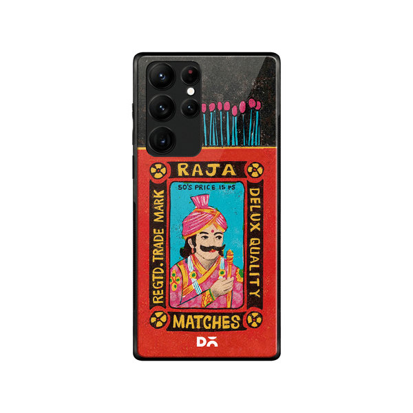 

DailyObjects Raja Matchbox Glass Case Cover For Samsung Galaxy S22 Ultra