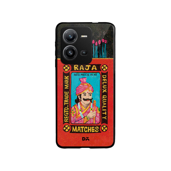 

DailyObjects Raja Matchbox Glass Case Cover For Vivo V25