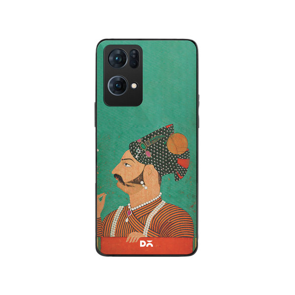 

DailyObjects Rajput Facial Hair Glass Case Cover For Oppo Reno 7 Pro