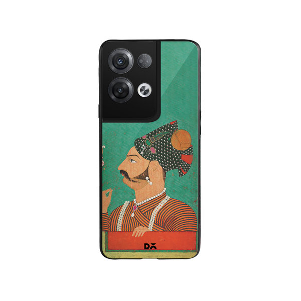 

DailyObjects Rajput Facial Hair Glass Case Cover For Oppo Reno 8