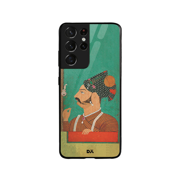 

DailyObjects Rajput Facial Hair Glass Case Cover For Samsung Galaxy S21 Ultra