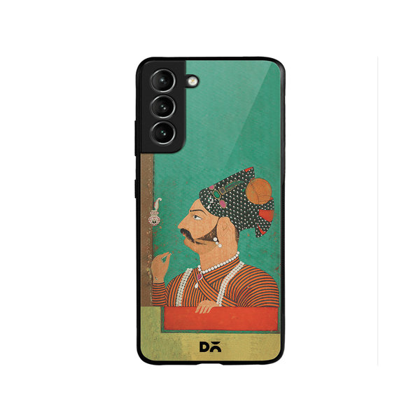DailyObjects Rajput Facial Hair Glass Case Cover For Samsung Galaxy S22