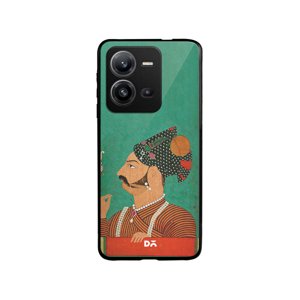 

DailyObjects Rajput Facial Hair Glass Case Cover For Vivo V25