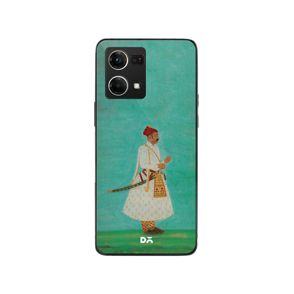 

DailyObjects Rajput Warrior Full Glass Case Cover For Oppo F21 Pro