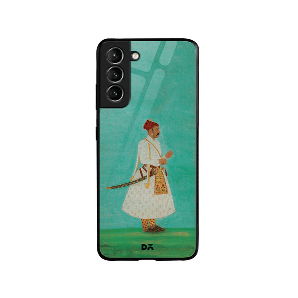 

DailyObjects Rajput Warrior Full Glass Case Cover For Samsung Galaxy S21 Plus