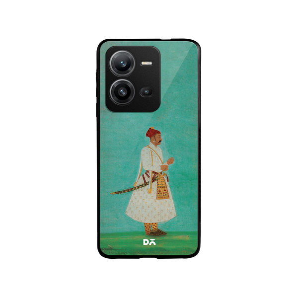 

DailyObjects Rajput Warrior Full Glass Case Cover For Vivo V25