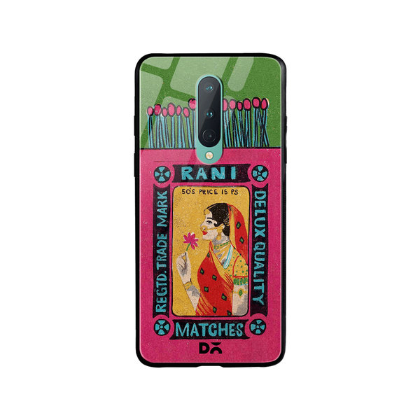 

DailyObjects Rani Matchbox Glass Case Cover For OnePlus 8