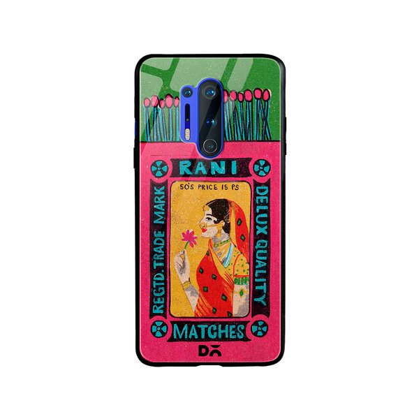 

DailyObjects Rani Matchbox Glass Case Cover For OnePlus 8 Pro