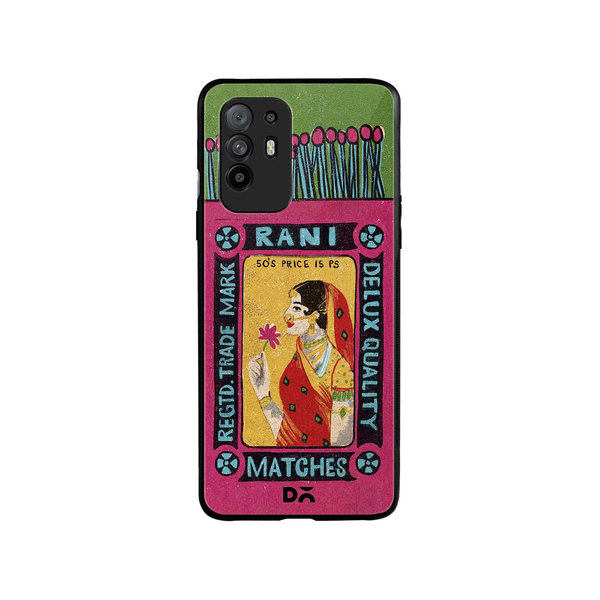 

DailyObjects Rani Matchbox Glass Case Cover For Oppo F19 Pro Plus
