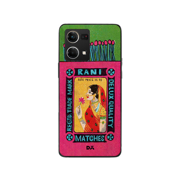 

DailyObjects Rani Matchbox Glass Case Cover For Oppo Reno 7