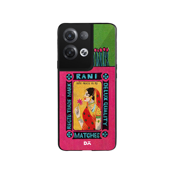 

DailyObjects Rani Matchbox Glass Case Cover For Oppo Reno 8 Pro Plus