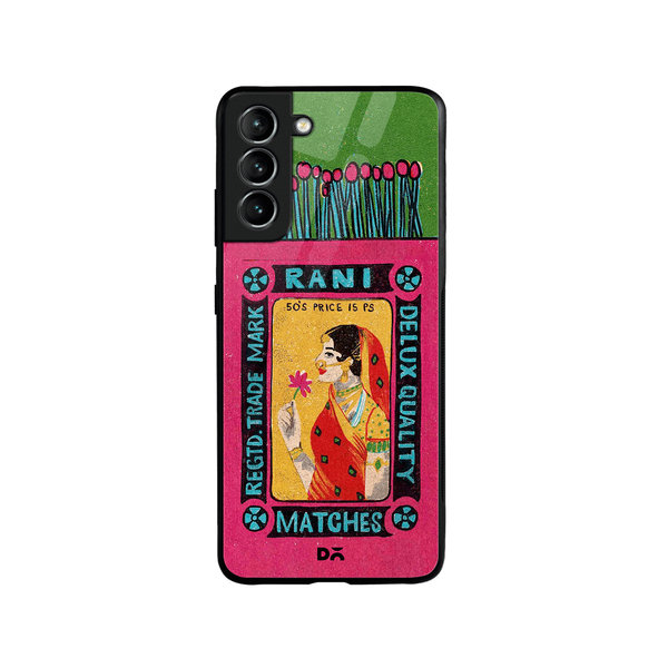 

DailyObjects Rani Matchbox Glass Case Cover For Samsung Galaxy S21 Plus