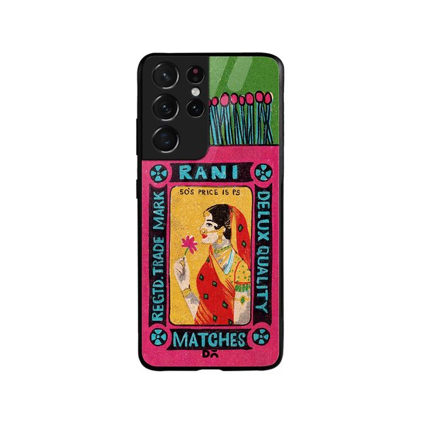

DailyObjects Rani Matchbox Glass Case Cover For Samsung Galaxy S21 Ultra