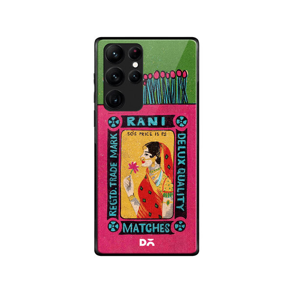 

DailyObjects Rani Matchbox Glass Case Cover For Samsung Galaxy S22 Ultra