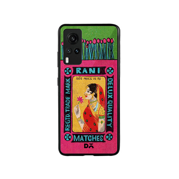 

DailyObjects Rani Matchbox Glass Case Cover For Vivo X60