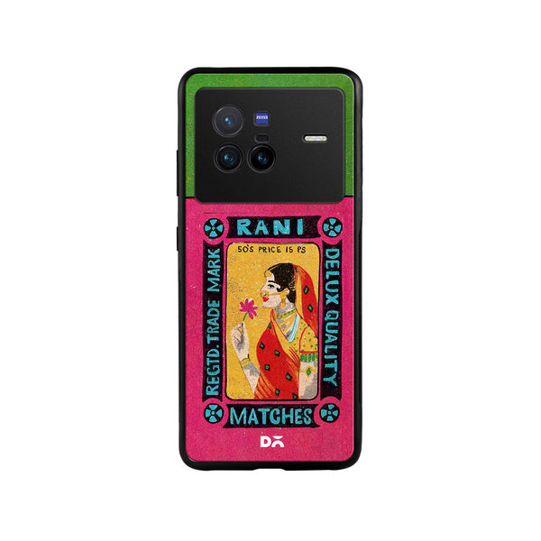 

DailyObjects Rani Matchbox Glass Case Cover For Vivo X80