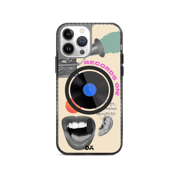 

DailyObjects Records On Stride 2.0 Clear MagSafe Phone Case Cover For iPhone 14 Pro