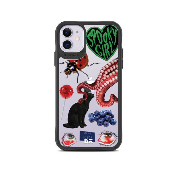 

DailyObjects Red High Black Hybrid Clear Case Cover For iPhone 11