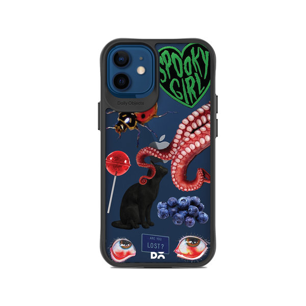 

DailyObjects Red High Black Hybrid Clear Case Cover For iPhone 12