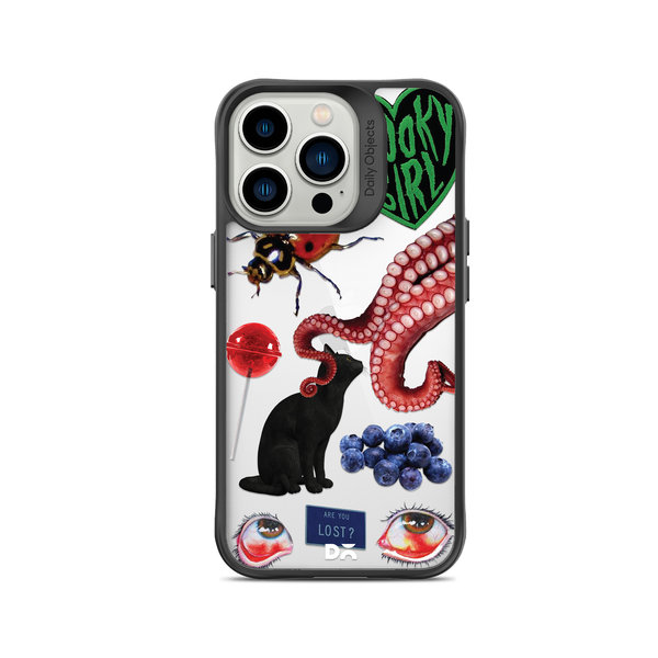 

DailyObjects Red High Black Hybrid Clear Case Cover For iPhone 13 Pro Max