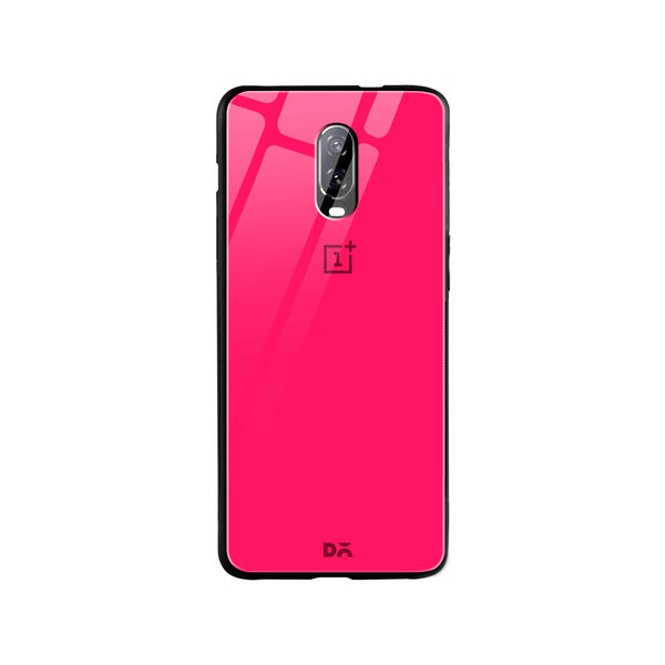 

DailyObjects Red Magenta Glass Case Cover For OnePlus 7