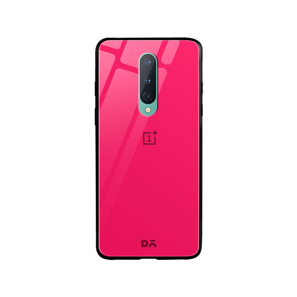 

DailyObjects Red Magenta Glass Case Cover For OnePlus 8